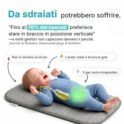 DreamCradle™ – Contro il Reflusso, le Coliche e per un Sonno Migliore